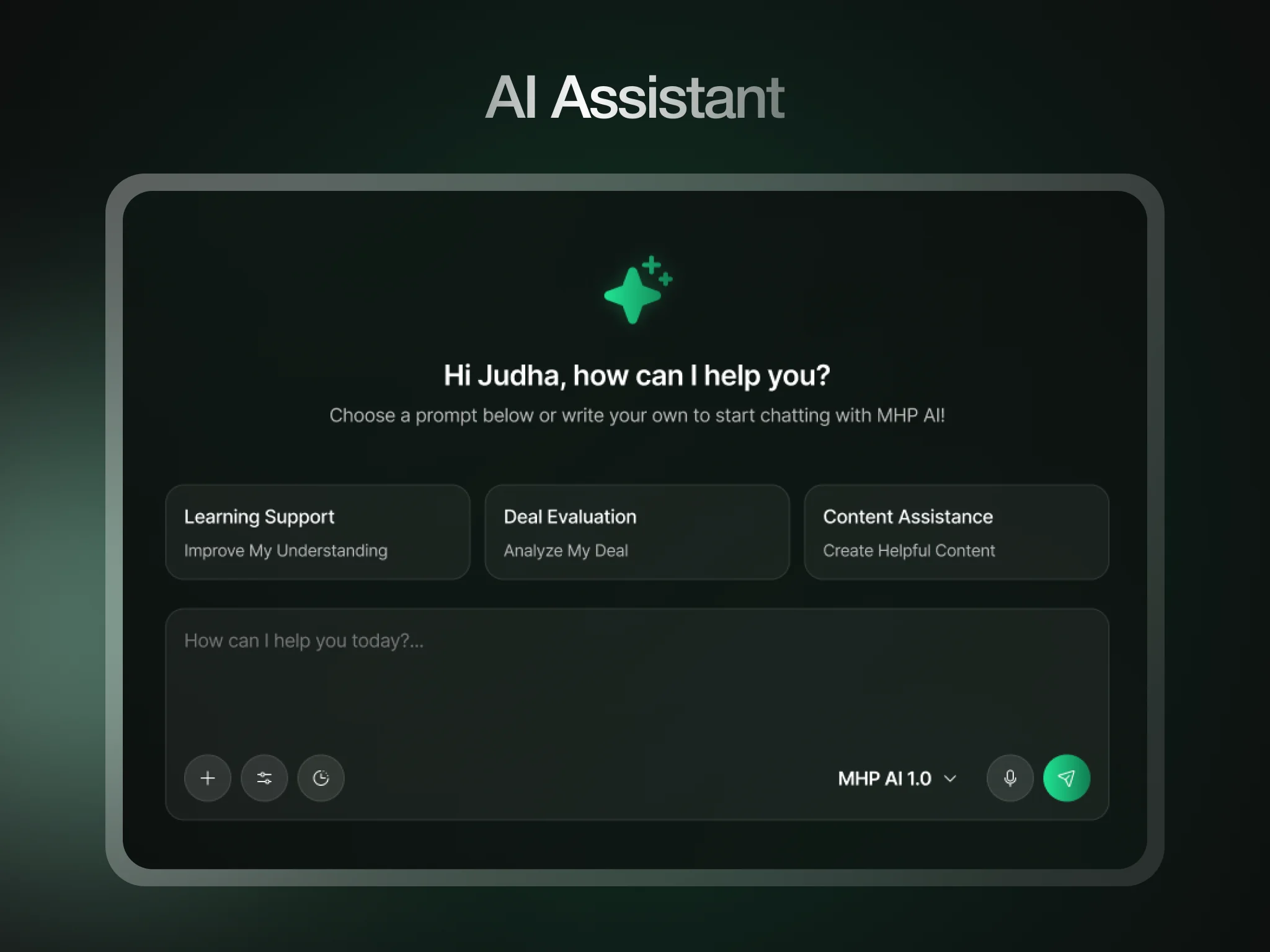 MHP Pros — AI deal-analysis assistant