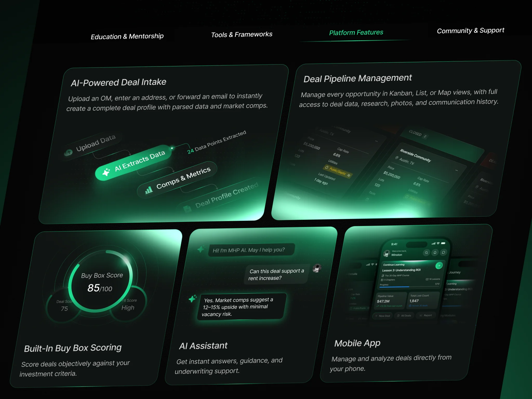 MHP Pros — marketing site hero