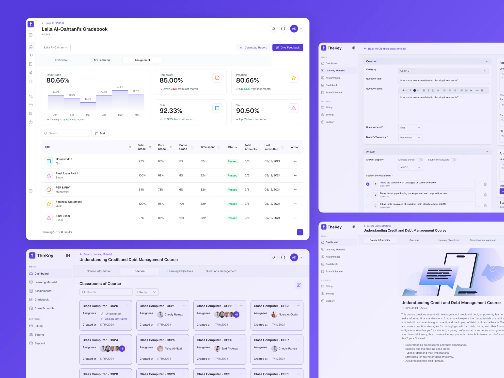 The Key — assignment workflow